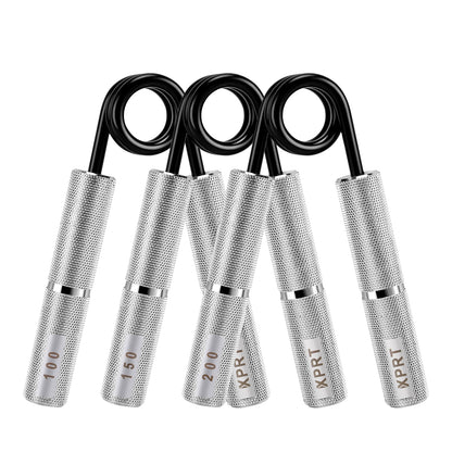 Power Gripper Set - Pro Hand Grip Strengthener Set of 3, Wrist and Forearm Exerciser, Build Crushing Grip Strength and Mobility 100/150/200 Lbs Set