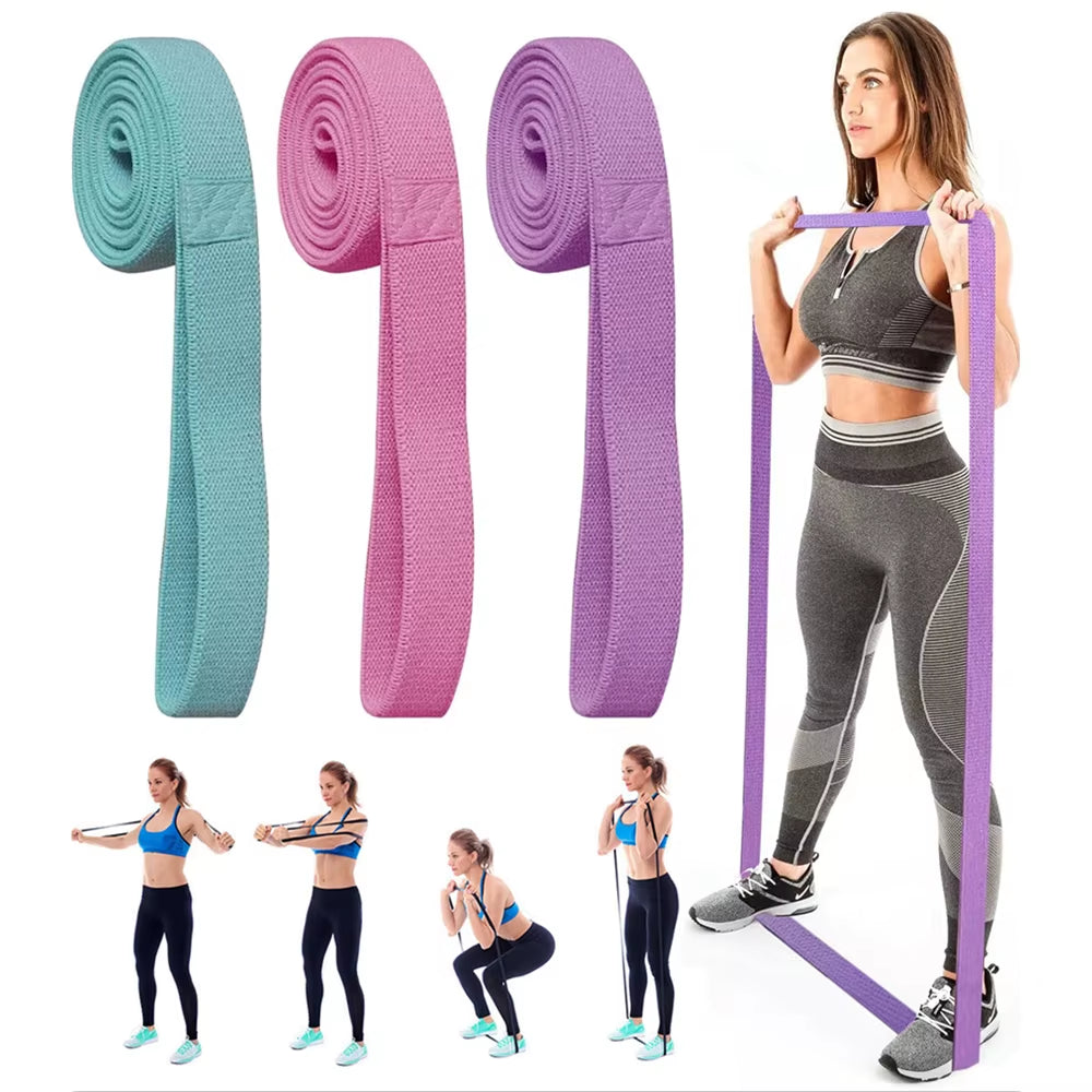 Fitness Long Resistance Bands Workout Fabric Elastic Booty Bands Set Pull up Woman Assist Leg Exercise Gym Equipment for Home